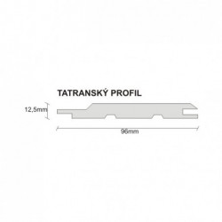 Tatranský profil 12,5 x 96 mm