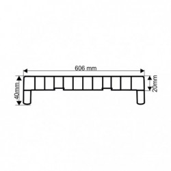 Parapet PVC GLOBAL  Biely obojstranný postforming