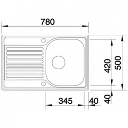 Blanco TIPO 45 S COMPACT